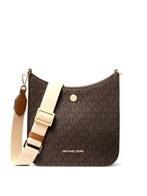 michael kors briley small messenger crossbody|Briley Small Logo Messenger Bag .